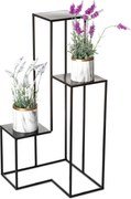 STOJAN NA KVETINÁČ KASKADA 85X40X40 CM ČIERNA