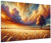 Obraz – Strom na poli (90x60 cm)