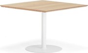 Stôl METRIC, rozširujúci diel, 1000x1000x720 mm, biela/dub