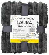Deka Laura 70x140 cm 11 tmavosivá