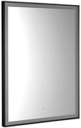 Aqualine Aqualine, CORNA zrkadlo s LED osvetlením 60x80cm, dotykový senzor, stmievateľné, čierna matná, CN060