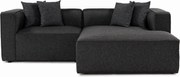 Rohová sedačka Morelotta (p) (antracit)