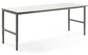 Dielenský stôl CARGO, 2400x750 mm, biela / šedá