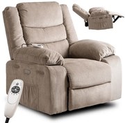 Masážne kreslo AMADEO bežové