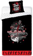 Bavlnené posteľné obliečky Rock'n'Roll - so svietiacim efektom - 100% bavlna - 70 x 90 cm + 140 x 200 cm
