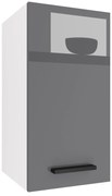 Kuchynská skrinka Belini horná 30 cm šedý lesk INF SG30/2/WT/S/0/B1
