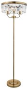 Endon 110644 - Stojacia lampa CHESTERFIELD 3xE14/6W/230V mosadz