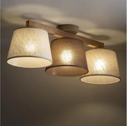 Brilagi - Prisadený luster LATTE 3xE27/15W/230V borovica/mix