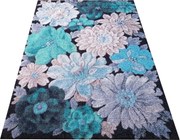 DY Tyrkysový koberec s kvetinovým vzorom Casablanca 11 Rozmer: 80x150 cm