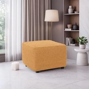 Super strečové poťahy RUBINIA zlatá taburetka (40 - 60 cm)