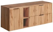 Skrinka pod umývadlo Casad s doskou 140 cm dub wotan