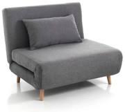 Sivé rozkladacie kreslo Tomasucci Shift