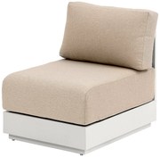 Hliníkové kreslo stredové MADRID (cappuccino)