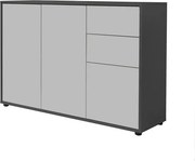 XXXLutz KOMODA, antracitová, biela, 105,5/73/33 cm MID.YOU - Komody - 001067012603