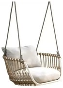 BARI závesné hojdacie kreslo white