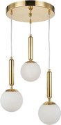 Toolight Toolight, ZÁVESNÁ STROPNÁ LAMPA G179-3CP GOLD, OSW-07823