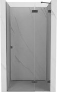 Mexen, Mexen Lunar pravé otočné sprchové dvere 70 cm, transparentné, pištoľový kov - 834-070-000-95-00-P