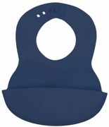 BabyOno Podbradník silikónový - tm.modrý