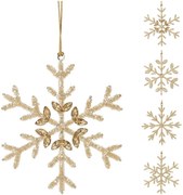 Ozdoba vločka Hangdeco 15 cm mix A72100010