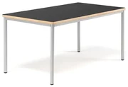 Stôl BURÅS, 1520x800 mm, čierna, strieborná