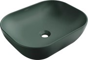 Mexen Rosa umývadlo na dosku 50 x 40 cm, zelená tmavomatná - 21095047