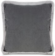 VIANOČNÁ DEKORAČNÁ OBLIEČKA NA VANKÚŠ BOW 1KS 45X45 CM TMAVOSIVÁ