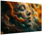 Obraz - Tvár vo vesmíre (90x60 cm)