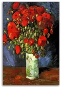 Gario Obraz na plátne Váza s červenými makmi - Vincent van Gogh, reprodukcia Rozmery: 40 x 60 cm