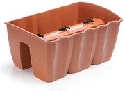 Truhlík na zábradlie CROWL terakota 39,3cm