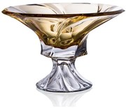 KRIŠTÁĽOVÁ MISKA BOHEMIA MOZART 320 MM JANTÁROVÁ