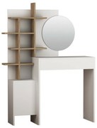 Toaletný stolík Mup White and Oak