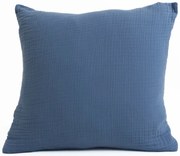 Mušelínová obliečka na vankúš 40 × 40 cm - Alexia námornícka modrá