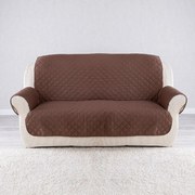Prikrývky s opierkami béžová/hnedá trojkreslo - sedák 160 cm