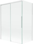 Mexen Rox, 2-krídlová posuvná vaňová zástena 120 + 70 x 150 cm, 8mm číre sklo, biely profil, 8C9-120-070-20-00