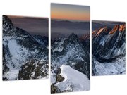 Obraz - Východ slnka v horách (90x60 cm)