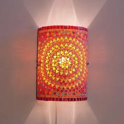 Orient lampa s káblom nástenná mosaic Cylinder FIRE 17*26