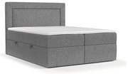 Sivá boxspring posteľ s úložným priestorom 200x200 cm Imagine – Maison de Rêve