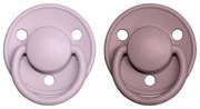 BIBS De Lux cumlíky, kaučuk 2ks - veľkosť 1 - Dusky lilac Heather