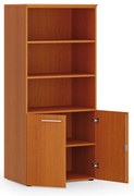 Kombinovaná kancelárska skriňa PRIMO WOOD, nízke dvere, 800 x 500 x 1781 mm, čerešňa