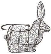Drôtený dekoratívne košík v tvare zajaca - 26 * 13 * 28 cm