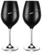 Diamante Silhouette black poháre na víno 470 ml, 2 ks