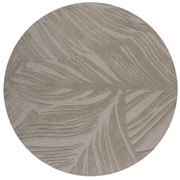 Kusový koberec Solace Lino Leaf Grey kruh, 160x160 (priemer) kruh, šedá, obývacia izba, Flair Rugs