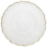 Dezertný tanier LISALA so zlatým okrajom 862057