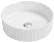 Mexen Grovo, ryhované umývadlo na dosku 39 × 39 cm, biela, 22303900