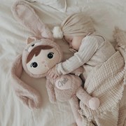 Bábika králik ružový s menom Sofinka