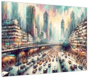 Obraz - Život veľkomesta (70x50 cm)