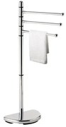 Gedy - Stojan s vešiakom na uteráky HIBISCUS 90,5 cm lesklý chróm