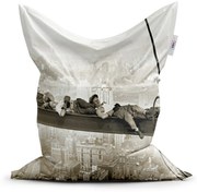 Sablio Sedací vak Ležiaci stavbári na traverze - 150x100 cm
