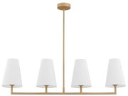 Argon 1828 - Luster na tyči SAFIANO 4xE27/15W/230V zlatá