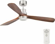 FARO 33518DC - LED Stropný ventilátor LANTAU LED/15W/230V chróm/drevo + DO
